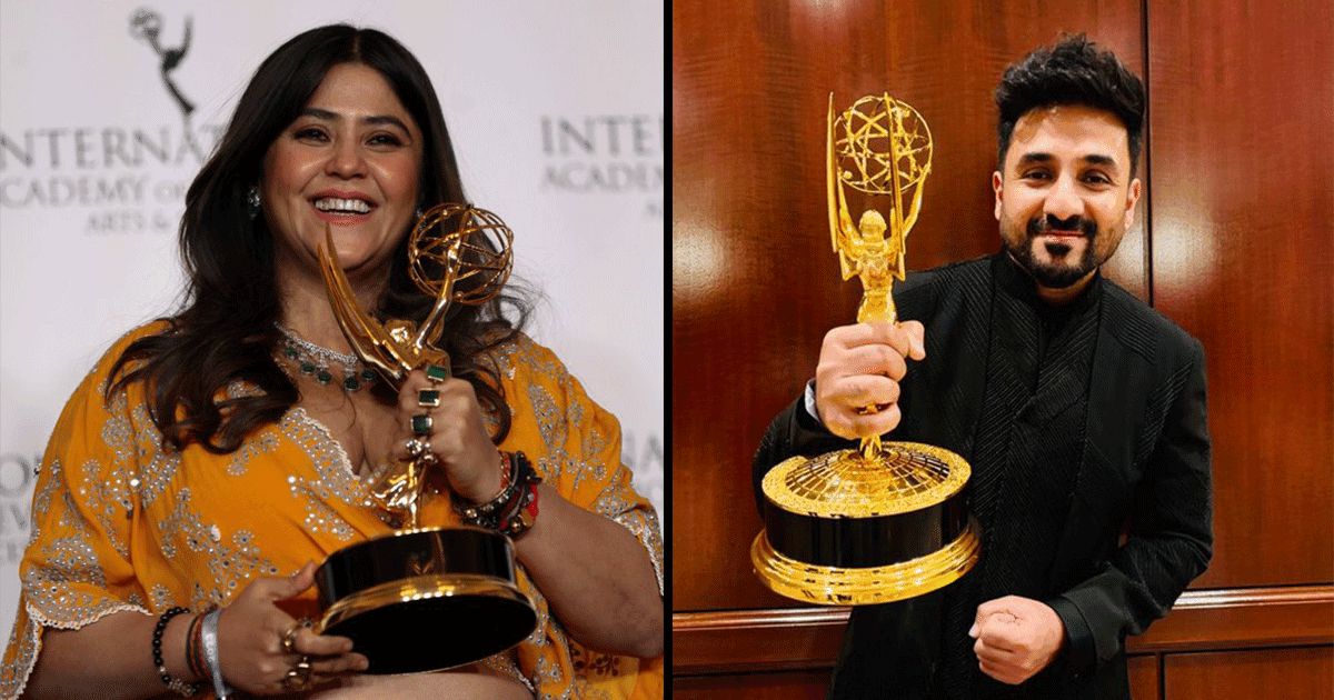 एकता कपूर और वीर दास घर लाए Emmy Awards, देखें फैंस का रिएक्शन