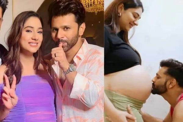 Rahul Vaidya Kissing Wife Disha Parmar Baby Bump