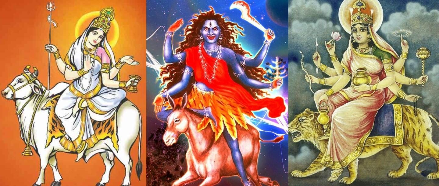 nine faces of maa durga and their vehicle
