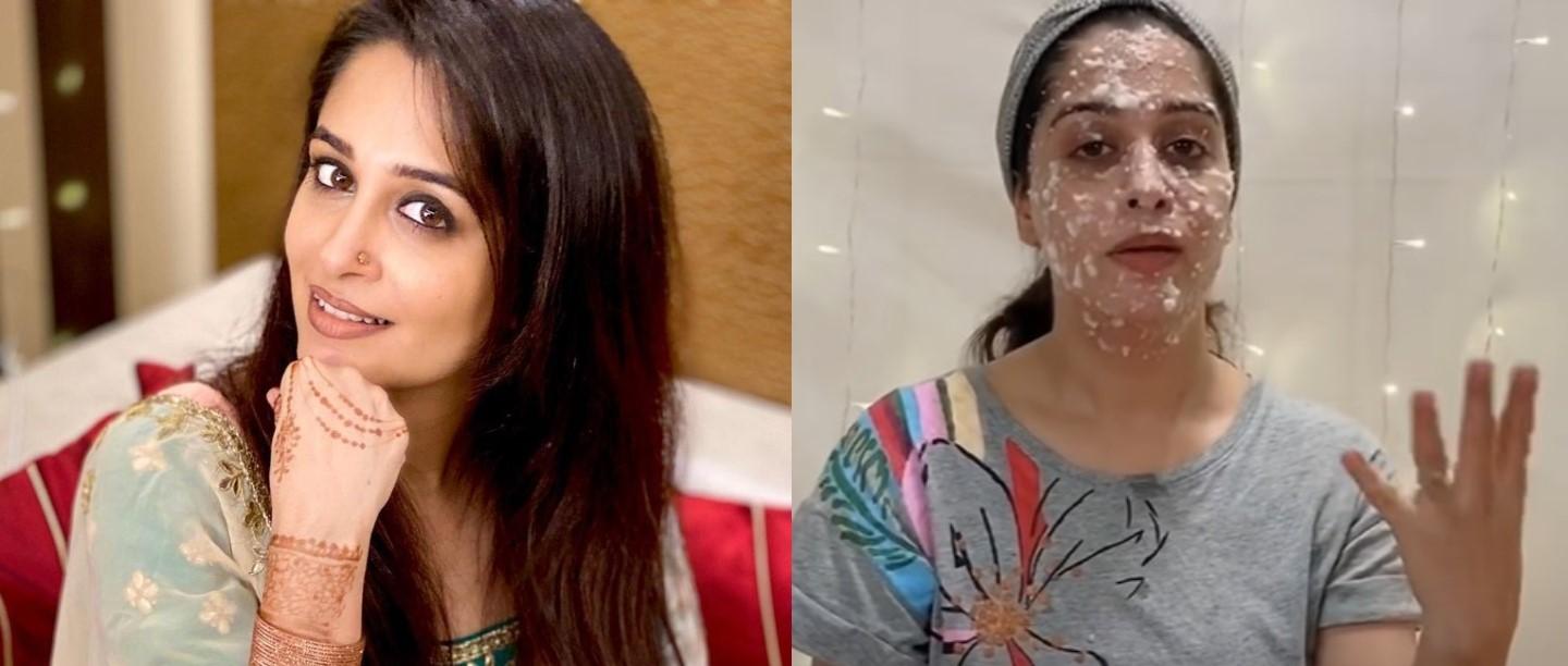 home made facial for skin tightening by tv actress dipika kakkar, Home Made Facial, Dipika kakkar