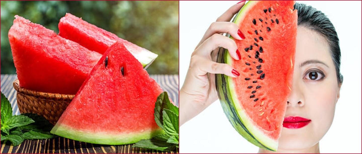 Watermelon Face pack,  fresh and glowing skin in summer, तरबूज से बने फेस पैक