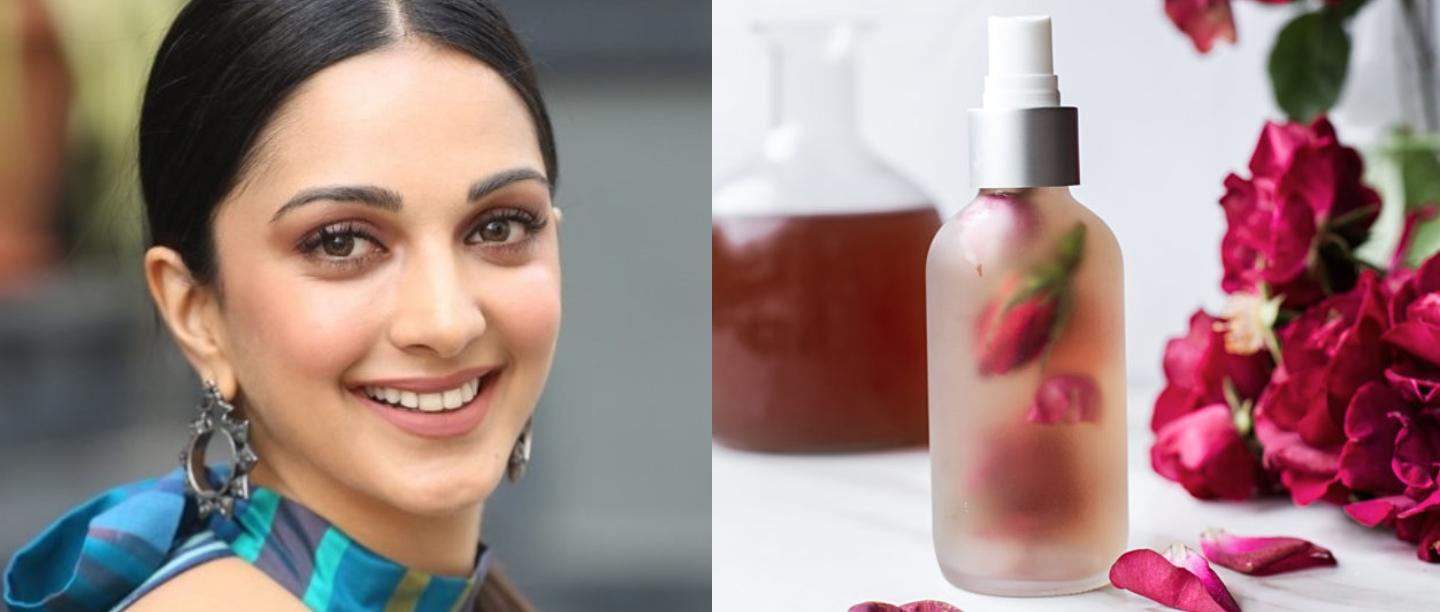 homemade rose face serum,  glowing skin, face serum recipe in Hindi