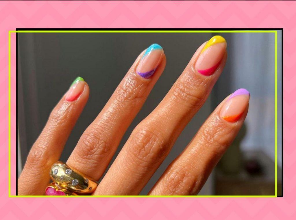 neon colour nail trend