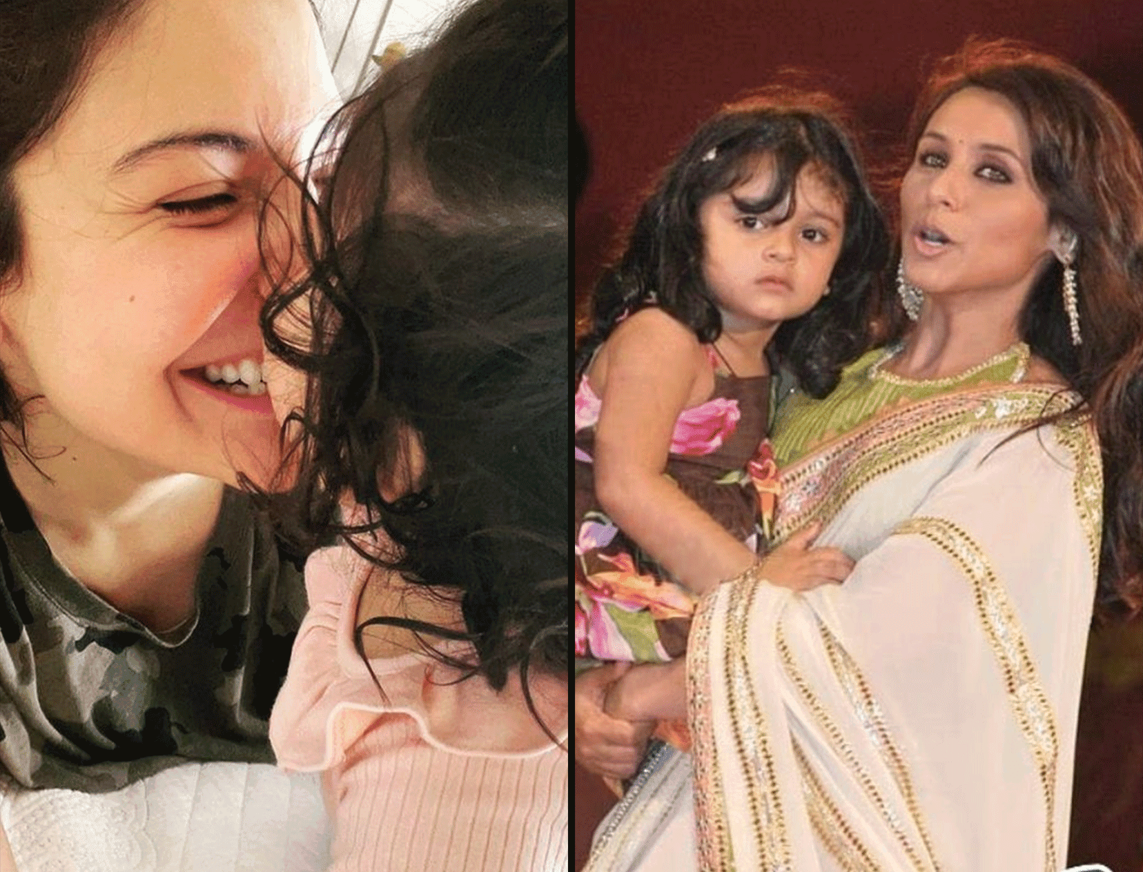 bollywood actress and her super cute kids pics in hindi